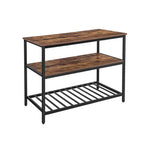 Wyspa kuchenna z 3 półkami i blatem 120x60x90 cm