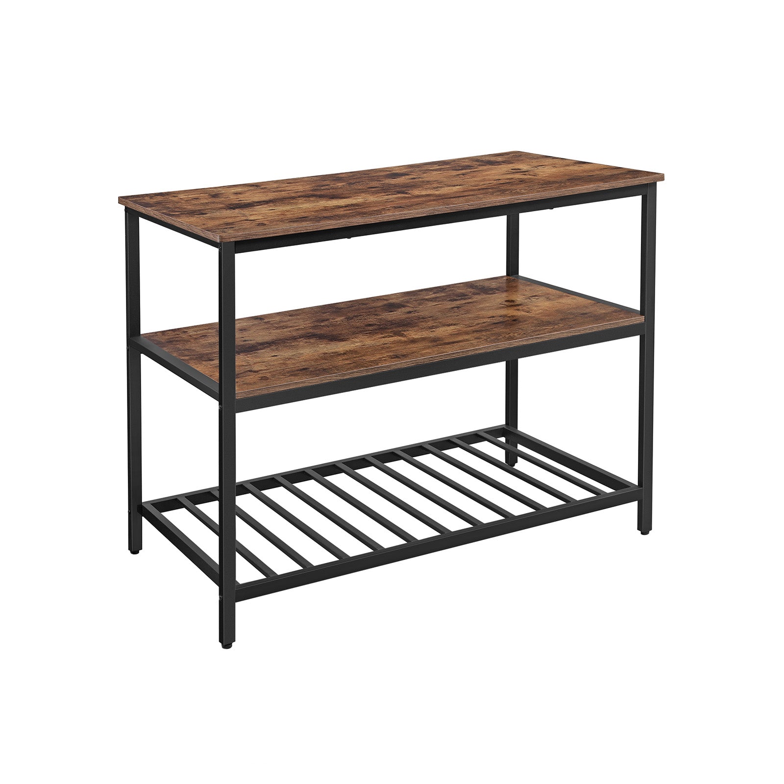 Wyspa kuchenna z 3 półkami i blatem 120x60x90 cm