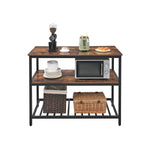 Wyspa kuchenna z 3 półkami i blatem 120x60x90 cm