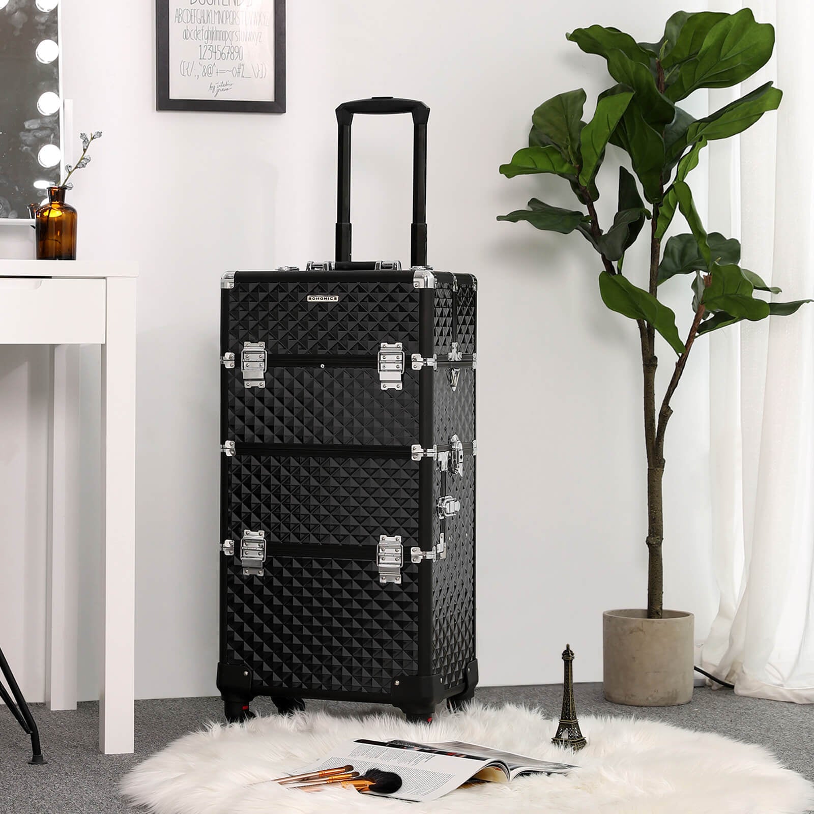 Organizer, czarny, 75 cm