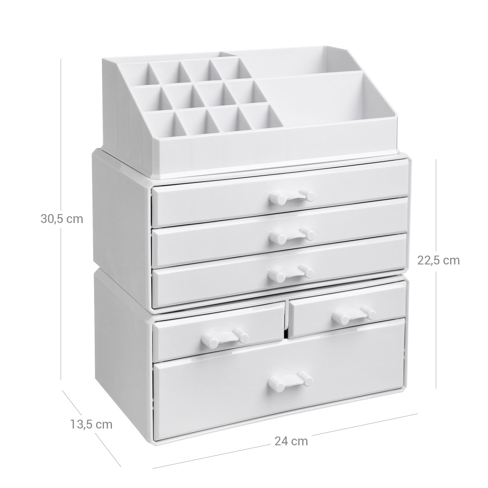 Organizer, biały, 23,8 cm