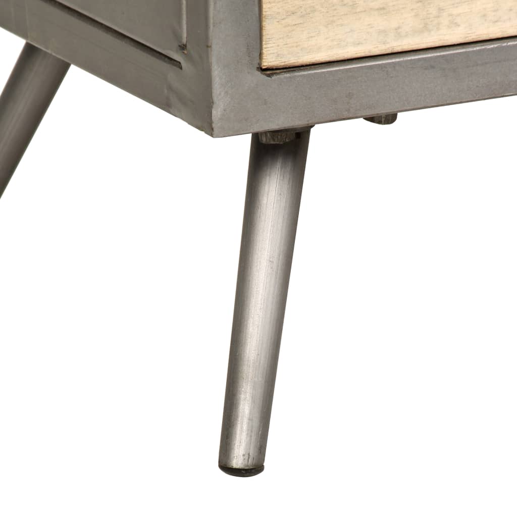 Szafka Pod Telewizor, Lite Drewno Mango I Stal, 120X30X45 Cm