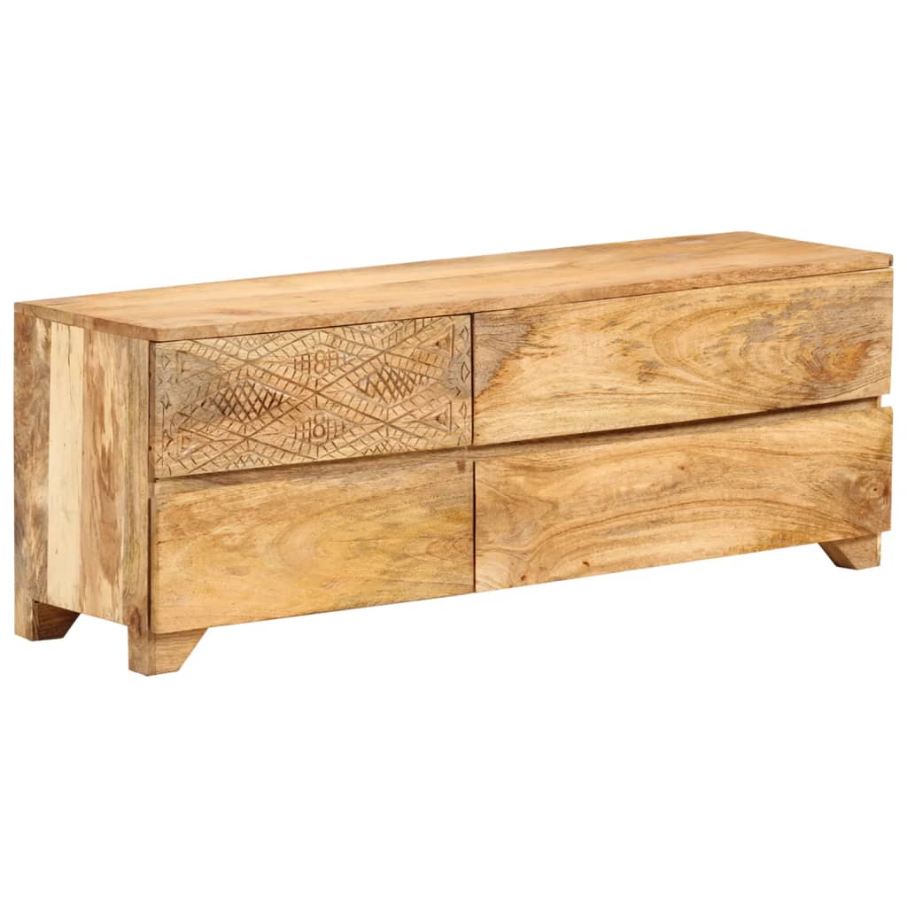 Szafka Pod Telewizor, Lite Drewno Mango, 110X30X40 Cm
