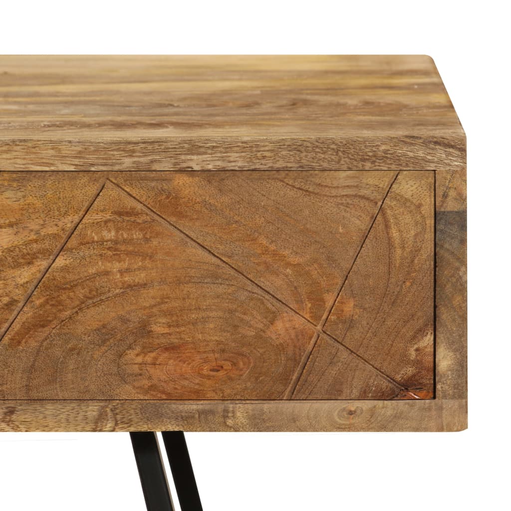 Biurko Z Szufladami, Lite Drewno Mango, 110 X 50 X 76 Cm