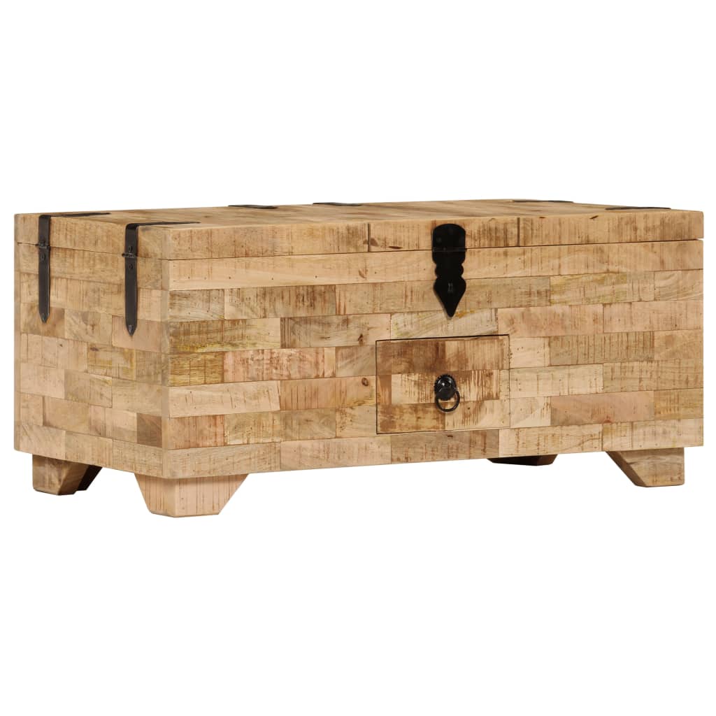 Stolik Kawowy, Lite Drewno Mango, 80X40X35 Cm