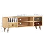 Szafka Pod Tv, 120X30X40 Cm, Lite Drewno Mango