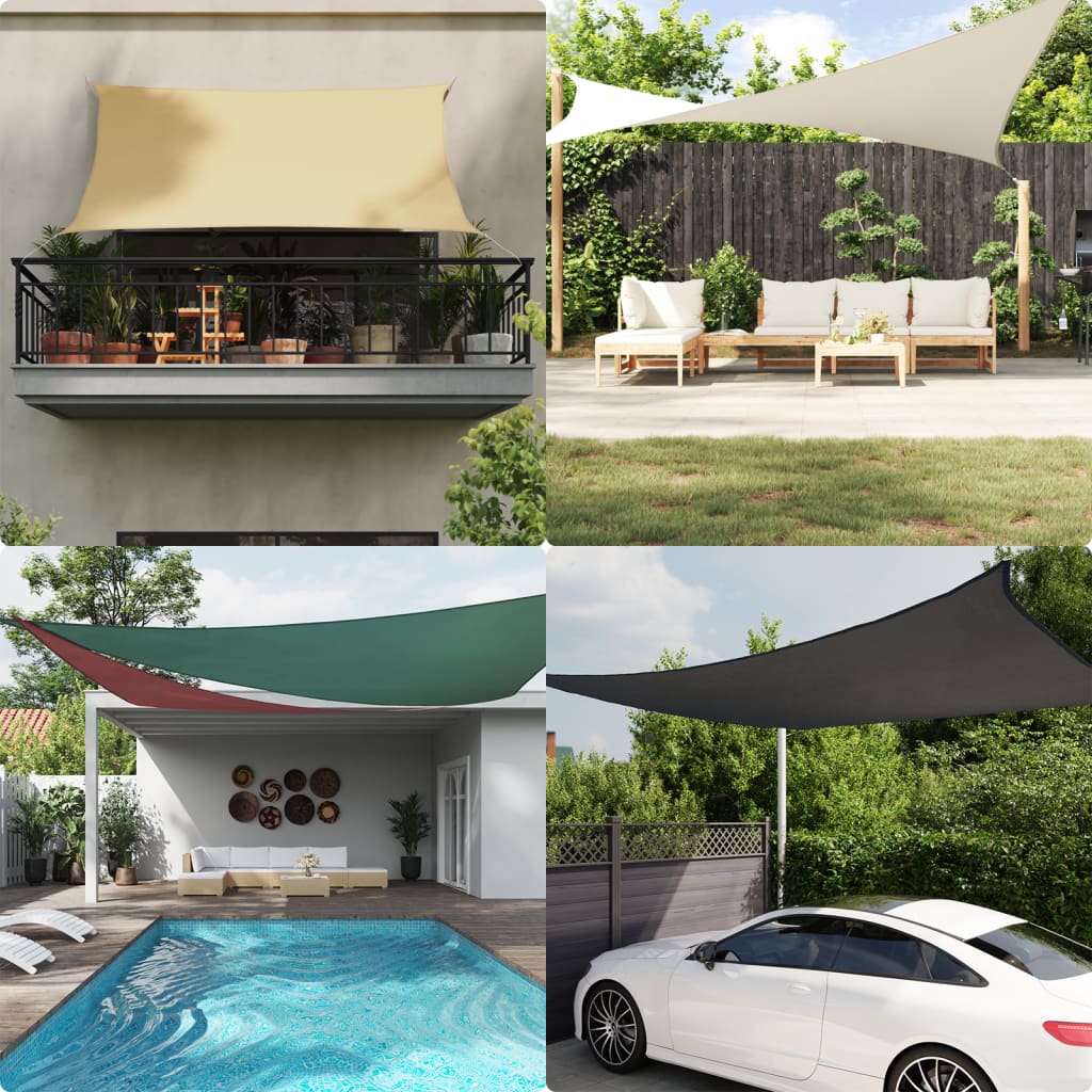 Trójkątny Żagiel Ogrodowy, Tkanina Oxford, ,