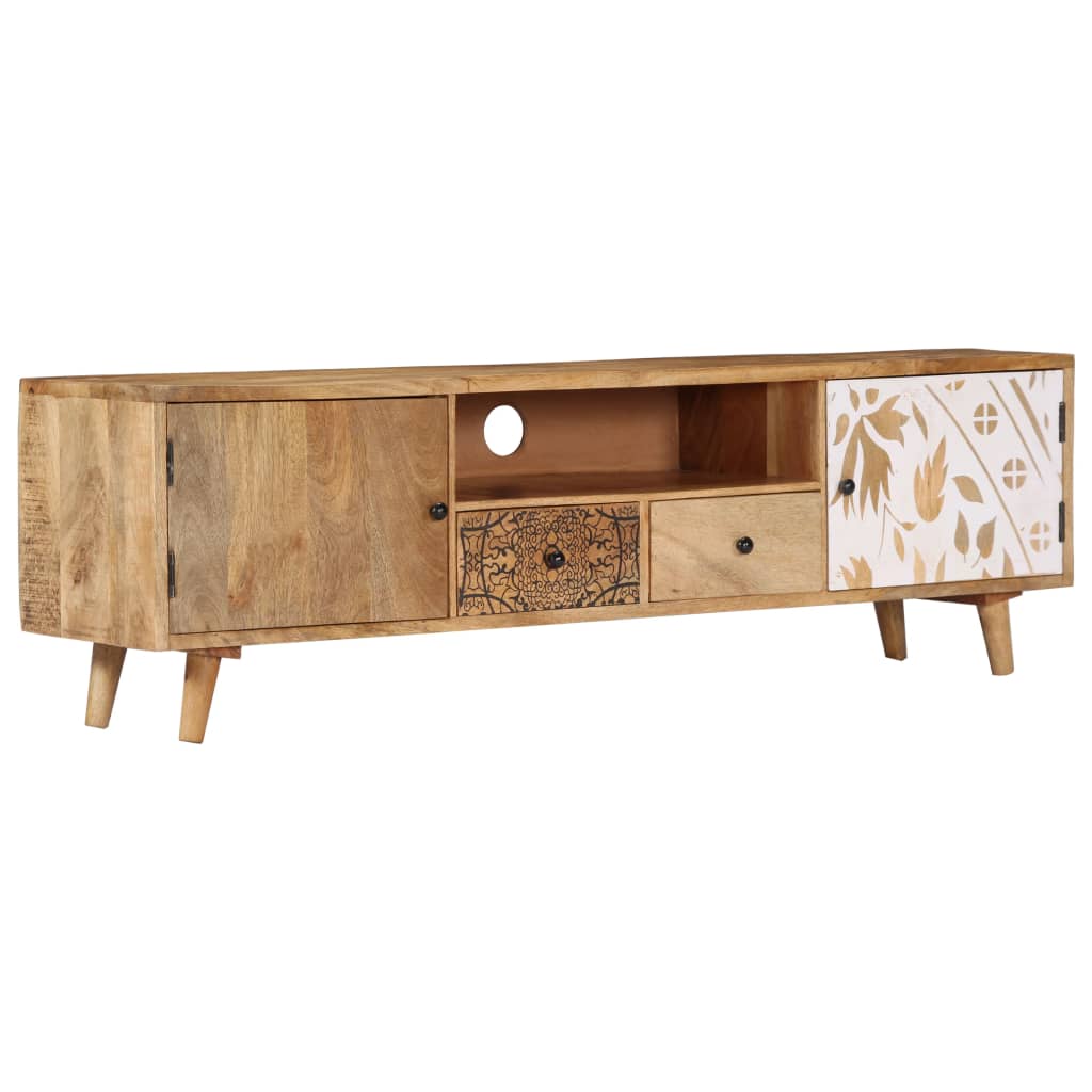 Szafka Pod Tv, 140X30X40 Cm, Lite Drewno Mango
