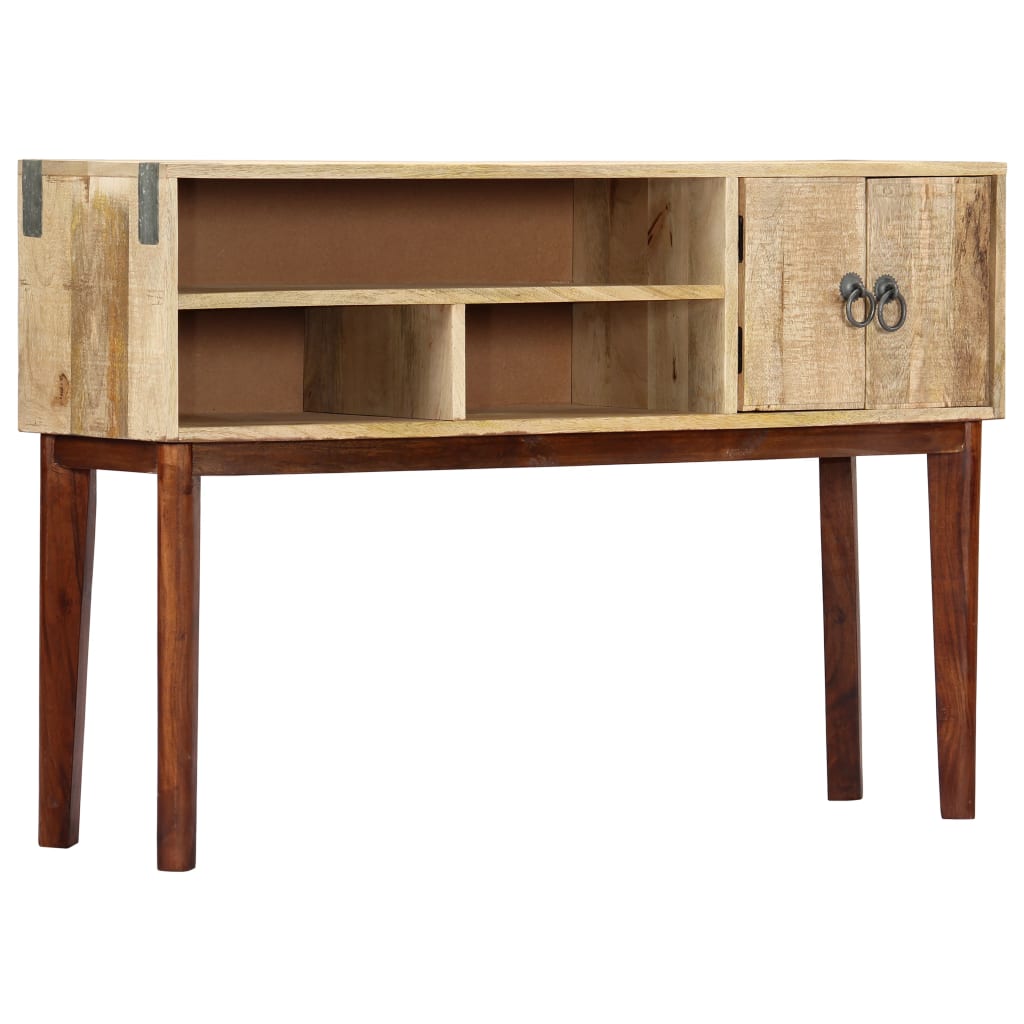 Stolik Konsola, 115X30X76 Cm, Lite Surowe Drewno Mango