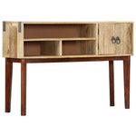 Stolik Konsola, 115X30X76 Cm, Lite Surowe Drewno Mango