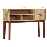 Stolik Konsola, 115X30X76 Cm, Lite Surowe Drewno Mango