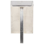 Biurko Aviator, Srebrne, 112 X 50 X 76 Cm, Metalowe