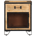 Szafka Nocna, 43X30X51 Cm, Lite, Surowe Drewno Mango