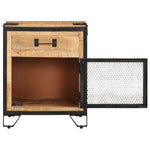 Szafka Nocna, 43X30X51 Cm, Lite, Surowe Drewno Mango