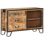 Komoda, 100X31X60 Cm, Lite, Surowe Drewno Mango