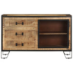 Komoda, 100X31X60 Cm, Lite, Surowe Drewno Mango