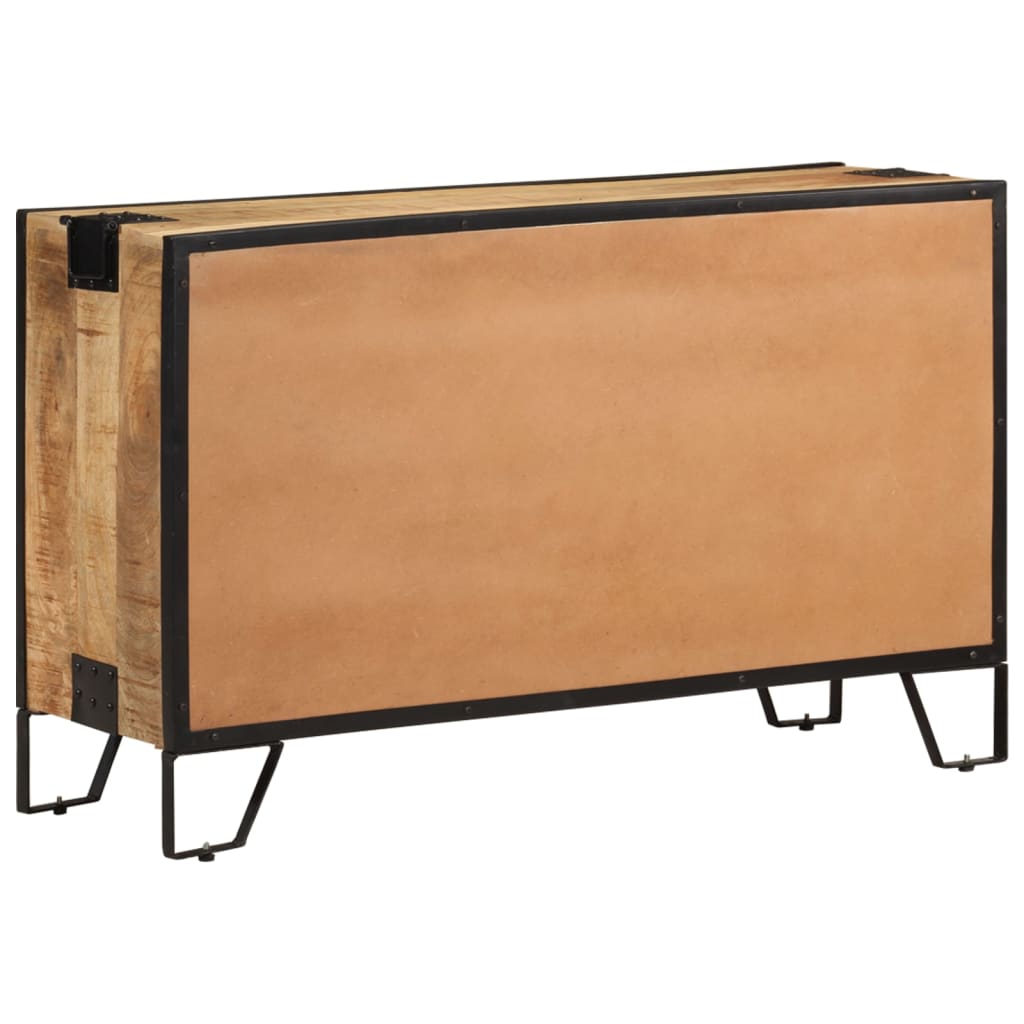 Komoda, 100X31X60 Cm, Lite, Surowe Drewno Mango