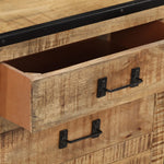 Komoda, 100X31X60 Cm, Lite, Surowe Drewno Mango