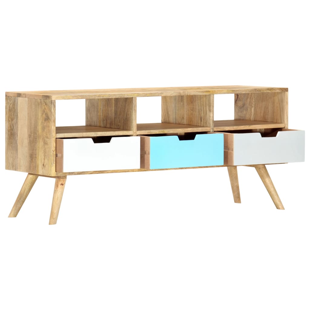 Szafka Pod Tv, 110 X 35 X 48 Cm, Lite Drewno Mango