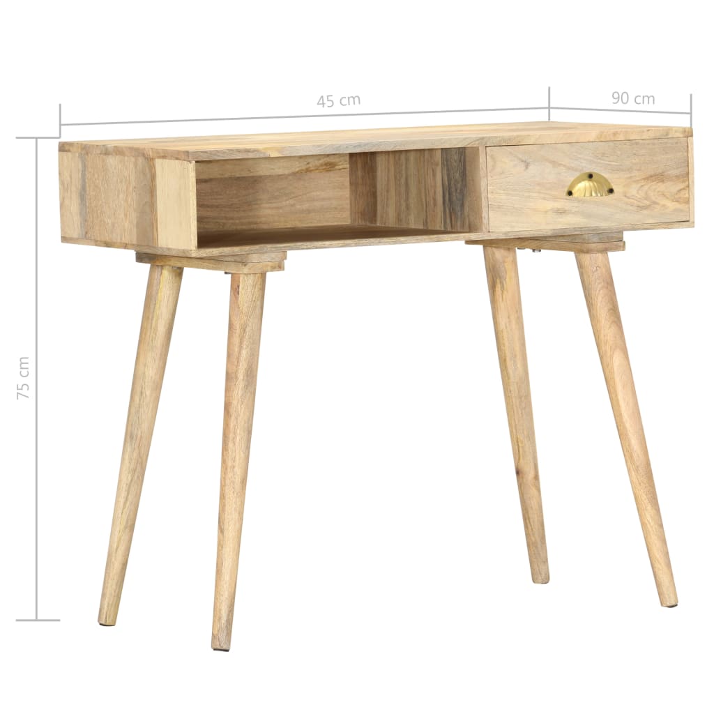 Stolik Konsolowy, 90X45X75 Cm, Lite Drewno Mango
