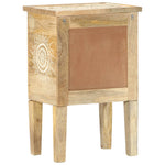 Ręcznie Malowana Szafka Nocna, 40X30X60 Cm, Lite Drewno Mango
