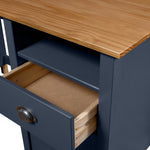 Biurko Hill, Szare, 150X50X74 Cm, Lite Drewno Sosnowe