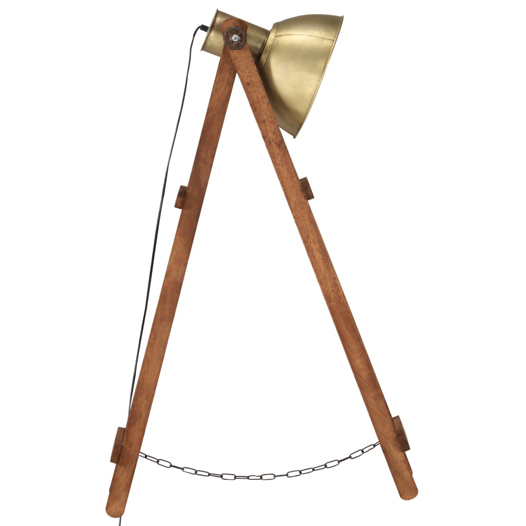 Lampa Podłogowa, Kolor U, E27, Lite Drewno Mango
