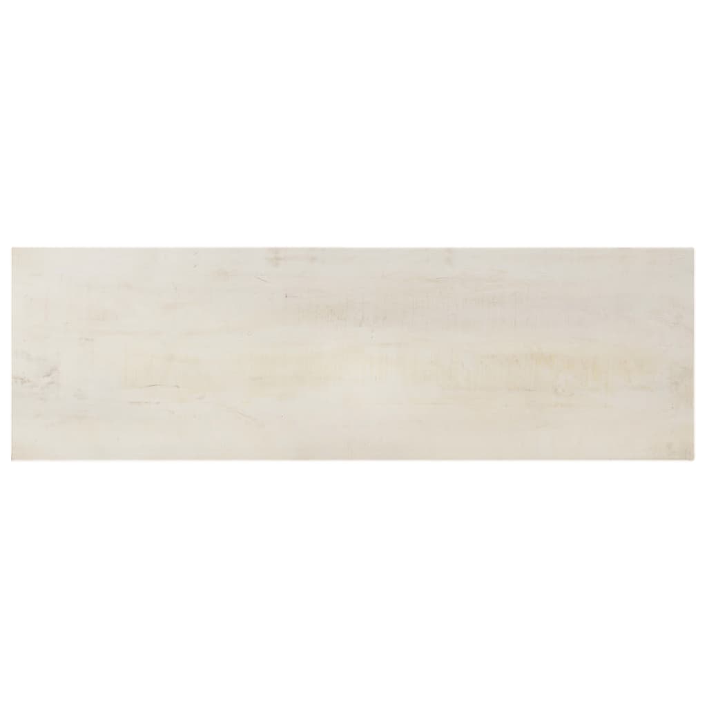 Stolik Konsolowy, Biały, 115X35X77 Cm, Surowe Drewno Mango