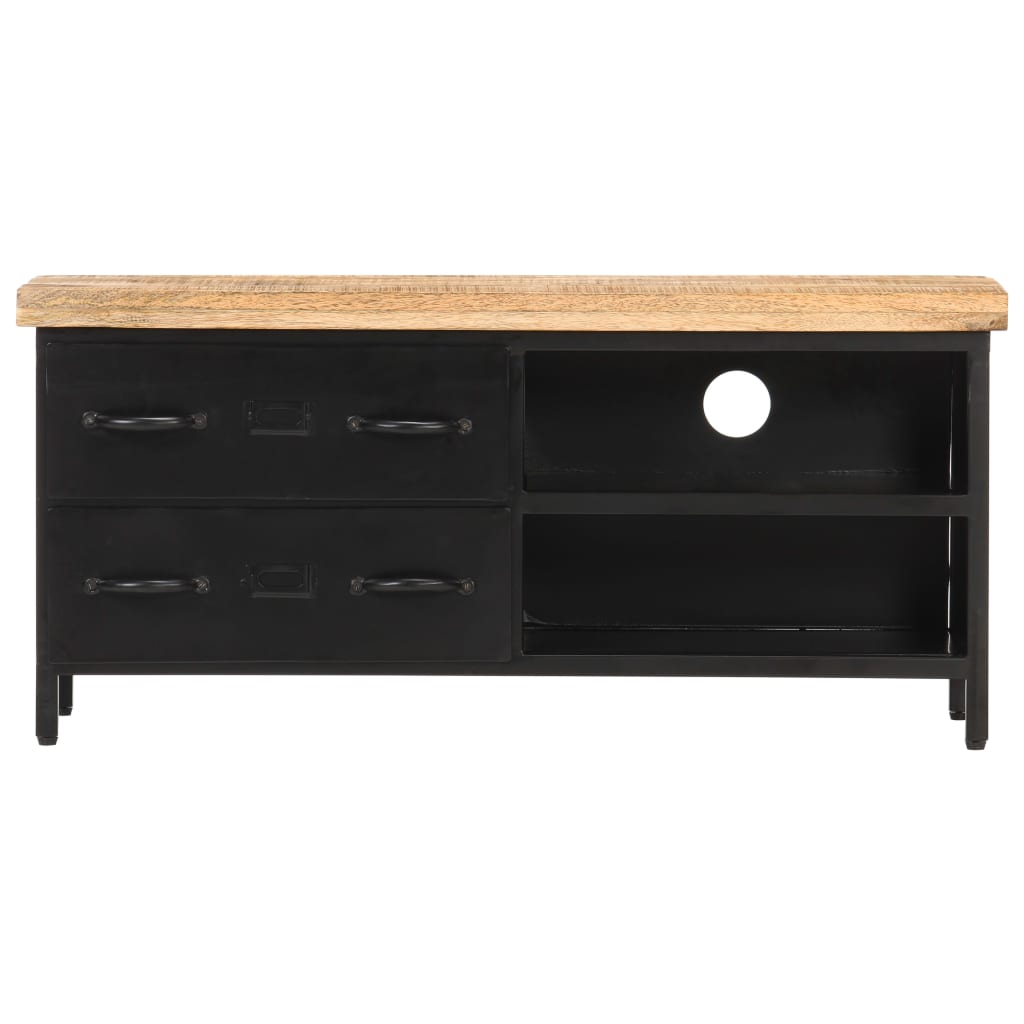 Szafka Pod Tv, 90X30X41 Cm, Surowe Drewno Mango