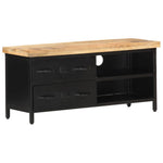Szafka Pod Tv, 90X30X41 Cm, Surowe Drewno Mango