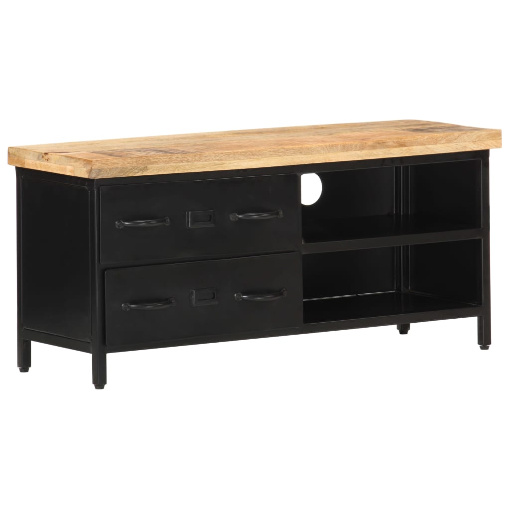 Szafka Pod Tv, 90X30X41 Cm, Surowe Drewno Mango