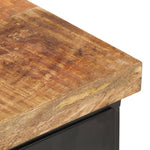 Szafka Nocna, 40 X 30 X 52 Cm, Surowe Drewno Mango