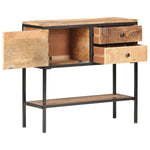 Szafka, 85X30X80 Cm, Surowe Drewno Mango