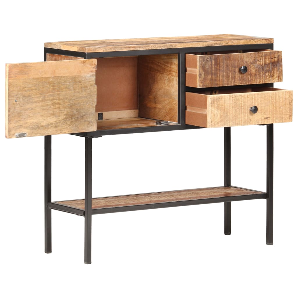 Szafka, 85X30X80 Cm, Surowe Drewno Mango