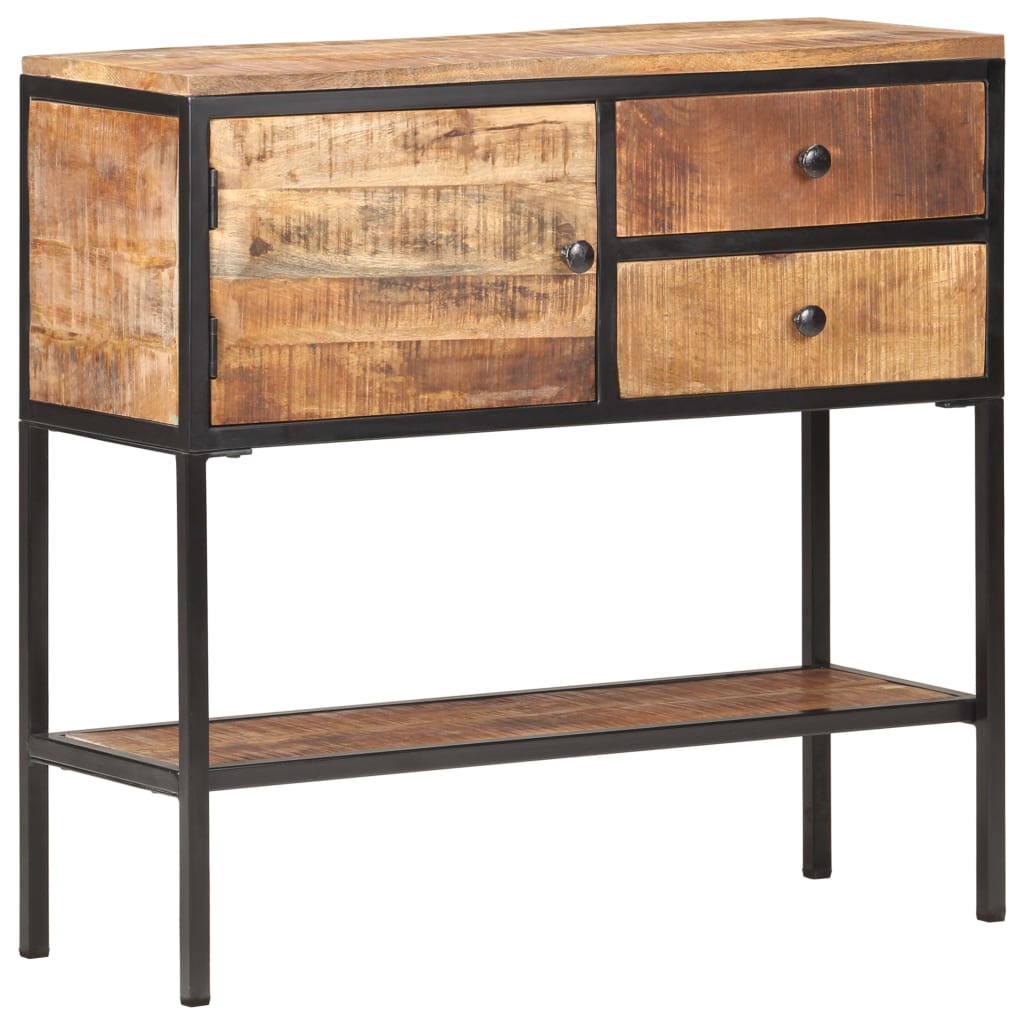 Szafka, 85X30X80 Cm, Surowe Drewno Mango