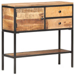 Szafka, 85X30X80 Cm, Surowe Drewno Mango