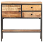 Szafka, 85X30X80 Cm, Surowe Drewno Mango