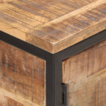 Szafka, 85X30X80 Cm, Surowe Drewno Mango