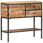 Szafka, 85X30X80 Cm, Surowe Drewno Mango