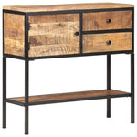 Szafka, 85X30X80 Cm, Surowe Drewno Mango
