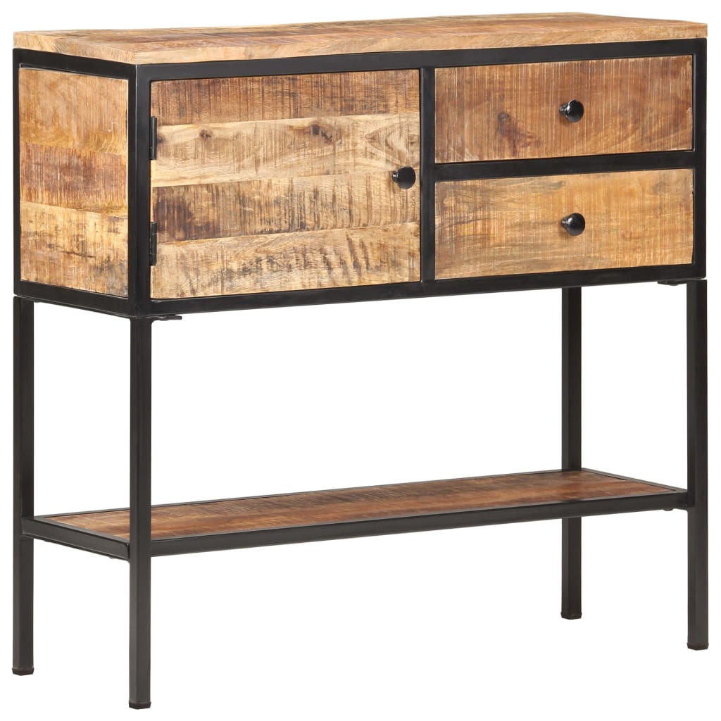 Szafka, 85X30X80 Cm, Surowe Drewno Mango