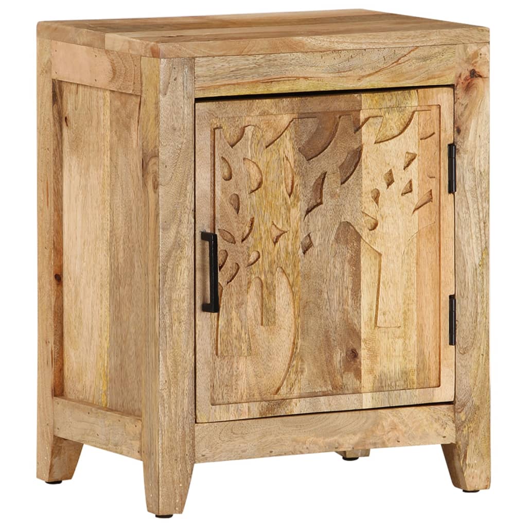 Szafka Nocna, 40X30X50 Cm, Lite Drewno Mango