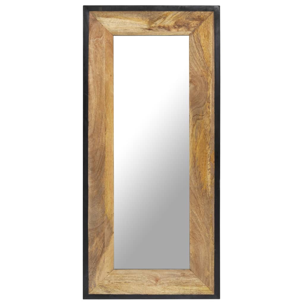 Lustro Z Ramą Z Litego Drewna Mango,