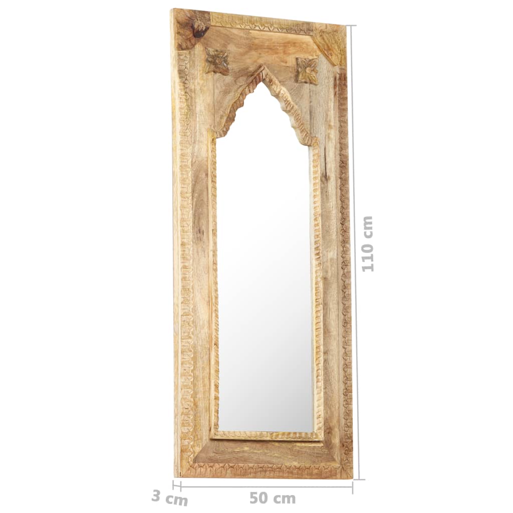 Lustro W Ramie Z Litego Drewna Mango, 50X3X110 Cm