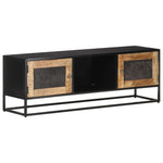 Szafka Pod Tv, 120X30X40 Cm, Surowe Drewno Mango