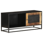 Szafka Pod Tv, 90X30X40 Cm, Surowe Drewno Mango