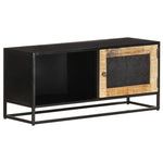 Szafka Pod Tv, 90X30X40 Cm, Surowe Drewno Mango