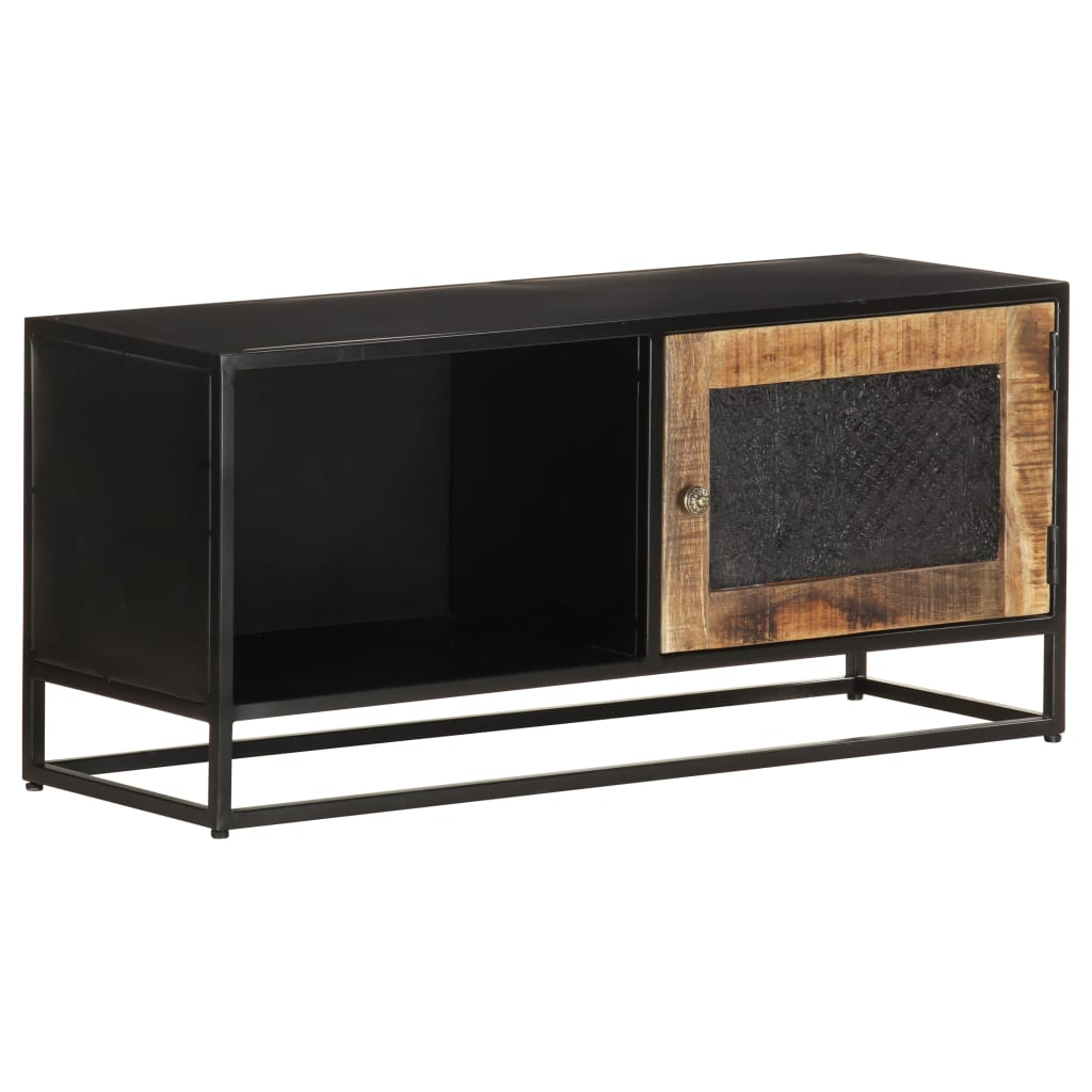 Szafka Pod Tv, 90X30X40 Cm, Surowe Drewno Mango