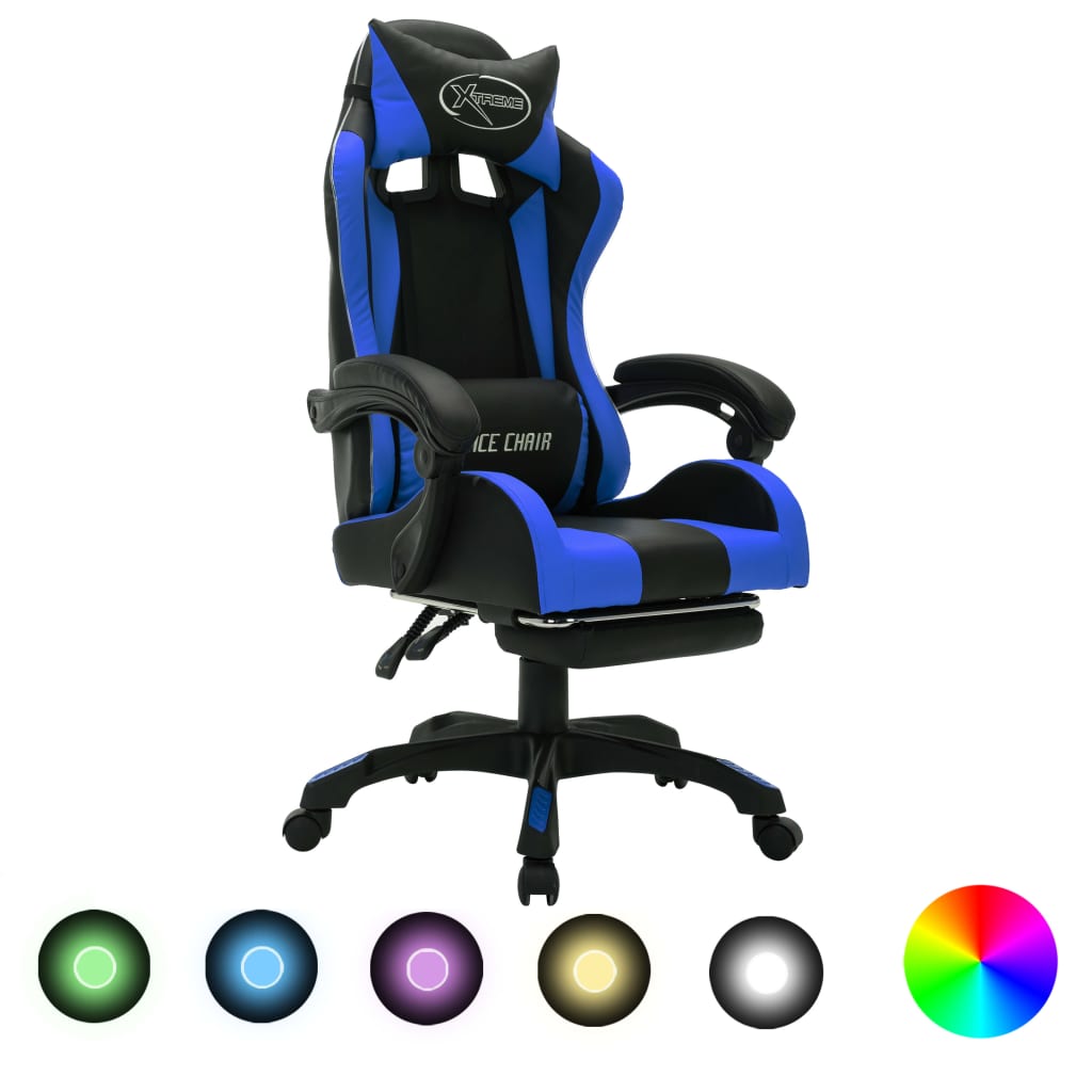 Fotel Dla Gracza Z Rgb Led, , Sztuczna Skóra