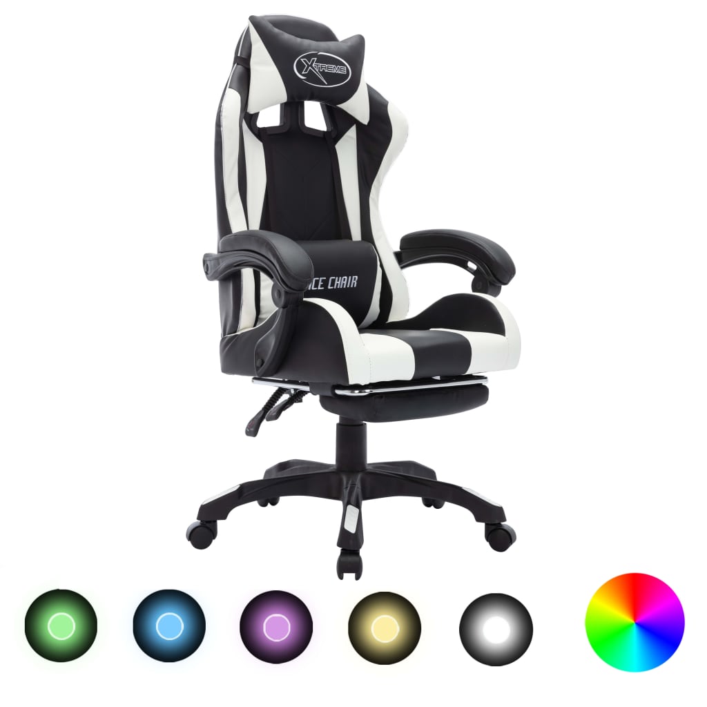 Fotel Dla Gracza Z Rgb Led, , Sztuczna Skóra